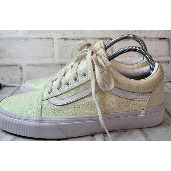 VANS Womens Size US 8 Old Skool Sneaker Glitter Metallic Color Changing Athletic - Picture 11 of 13